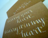 I carry your heart. I carry it in my heart e.e. cummings poem card - wedding, anniversary, valentine's day