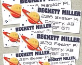 Space Return Address Labels - Space Themed Birthday - You Print - DIY Il_170x135
