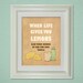 Lemons - 8 x 10 Illustration and Typography Print