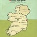 I Love You in Ireland 8x10 / Typography Poster, Irish Map, Giclee, Modern Baby Nursery Decor, Illustration, European Travel Theme, Digital