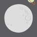 Poster of the moon, Illustration, Drawing, for children, saturn, grey, limited edition, 16.5 x 11.7