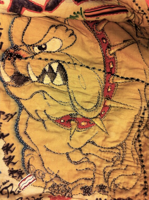 On sale YOUTH CUSTODY ART: No Censorship Quilt on Post Street