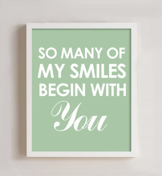 So many of my smiles Wall art - 8 x 10 Il_570xn