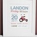 8 x 10 - Custom Birth Announcement Print - Tricycle Wall art