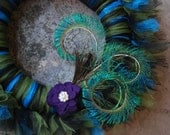 Picky Peacock Tu-Tu Tulle Wreath