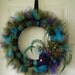 LAST ONE And ready to ship: Jumbo Picky Peacock Tutu Wreath