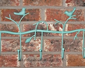 Metal Wall Hook / aquamarine/ Shabby Chic  /Bathroom hook / Shabby Chic Decor
