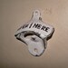 White Bottle Opener / Cast Iron /retro / Mancave /Kitchen Decor /Metal wall decor/ patio / Shabby Chic Decor