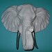 Faux Taxidermy Elephant Head / Wall decor