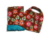 Baby Girl Bib and Burp Cloth Set