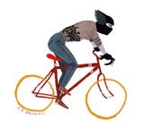 kid delicious doomhawk bicycle .  Doom Division . print