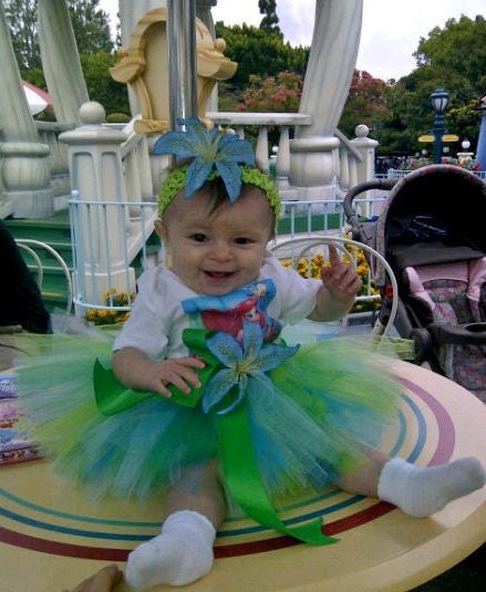 Little Mermaid inspired SEWN tutu - size newborn to 4t