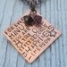 Custom Hand Stamped Square Necklace - your choice of quote or verse