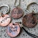 Dr Who Stamped Penny (choice of keychain, necklace or cell charm) -Made to Order-