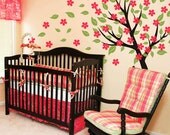 Blowing Tree w/Blossoms - Vinyl Wall Decor