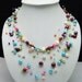 beadwork necklace,bib necklace,statement necklace,bridesmaid gifts,Beaded Jewelry,Multi Strand pearl necklace with Pearl