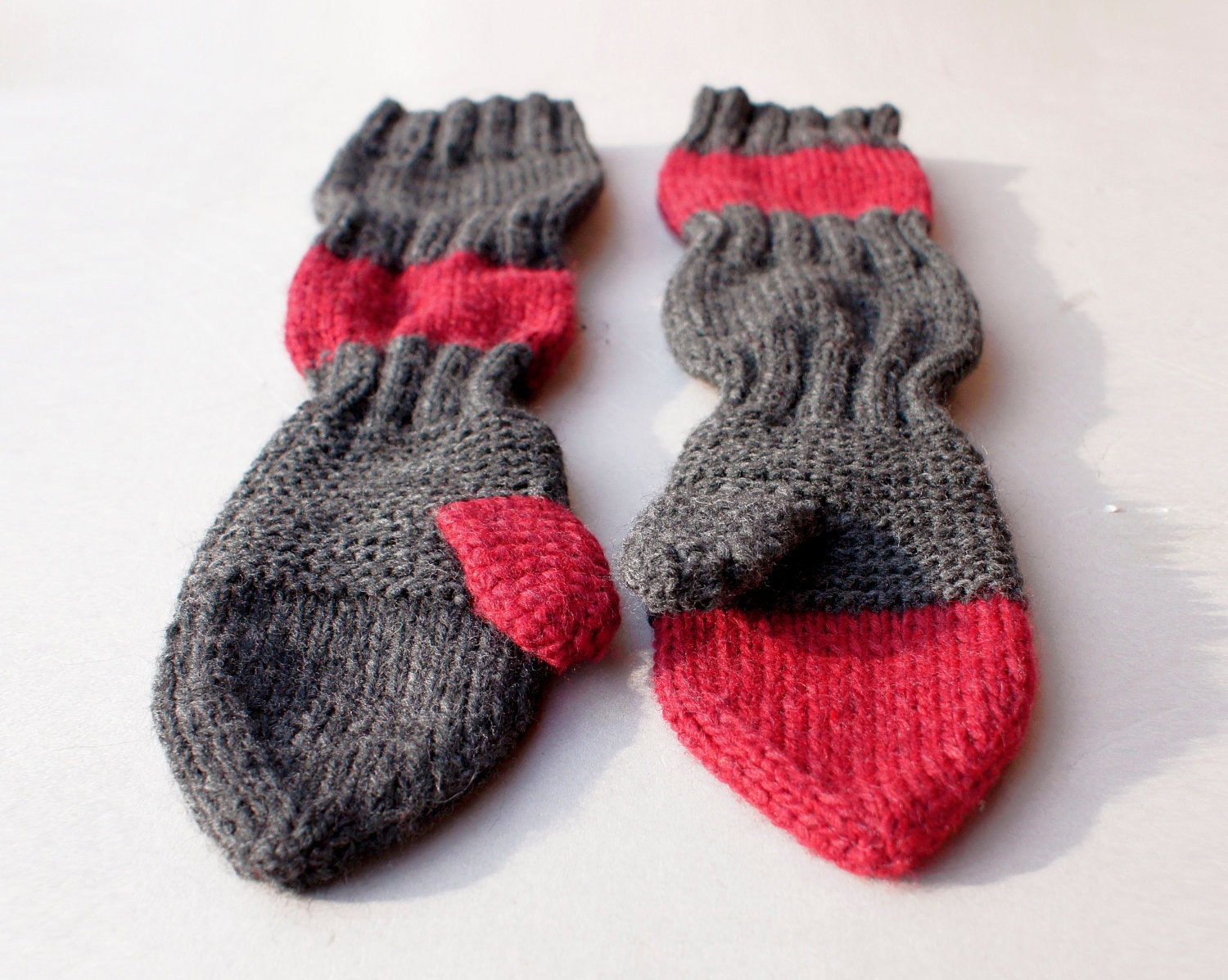 Long gloves - handknitted soft superlong gloves- SAMPLE