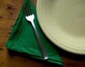 Cloth Dinner Napkins with White Stitching Set of 4 Choose Your Color Made to Order