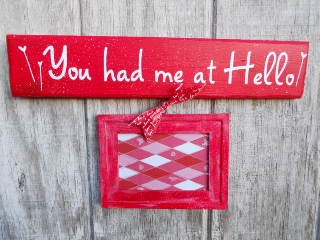 Valentine Sign Board Picture Frame