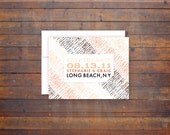 Champagne Bubbles Eco Friendly Save The Date Ensemble