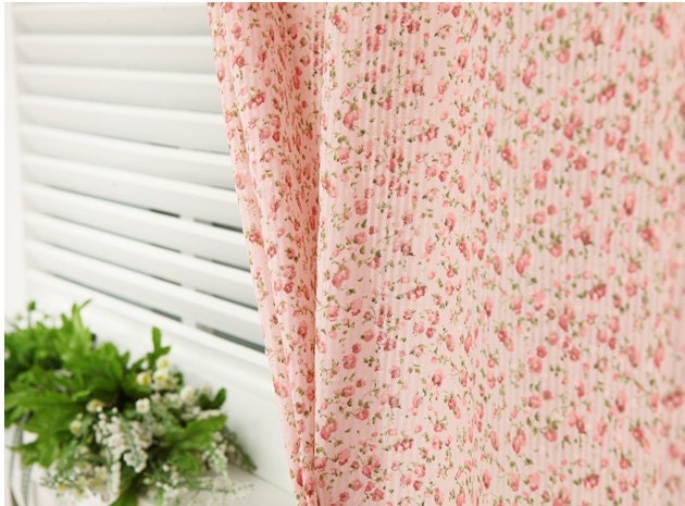 romantic flower wide sheer cotton 1yard (55 x 36 inches) 32968