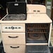 Vintage Antique Art Deco Norge Porcelain Stove circa 1925-1930