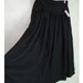 BEST Black Pleated Vintage 1970's NWT Wrap Skirt S M 28W