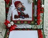 Happy Holidays & Merry Christmas - Warm In Winter - Handmade Easel Card
