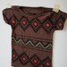 Tribal Child shirt with a geometric design size 3-4