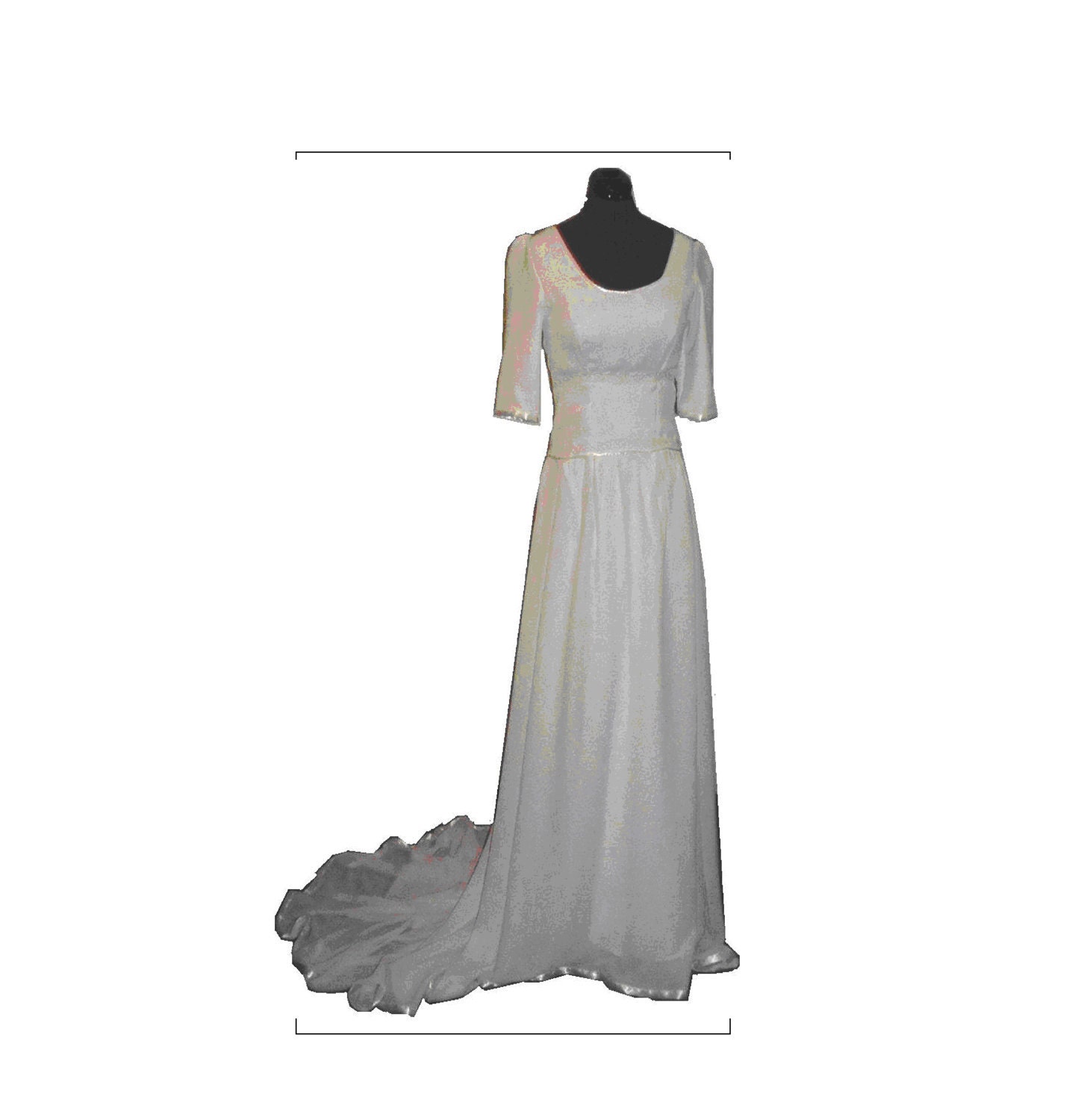 Custom Embroidered Wedding Dress