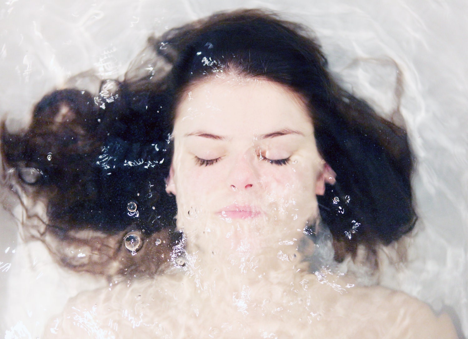 Magali in her bath