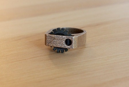 Oh My Gear ring (black)