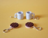 Stitchmarkers - Coffee Break - Mugs & Digestives - Stitch Markers