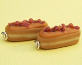 Polymer Clay Bacon Maple Bar Charm