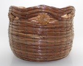Pine needle Flowers Woven Basket