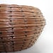 Black Beaded Woven Pine Needle Basket