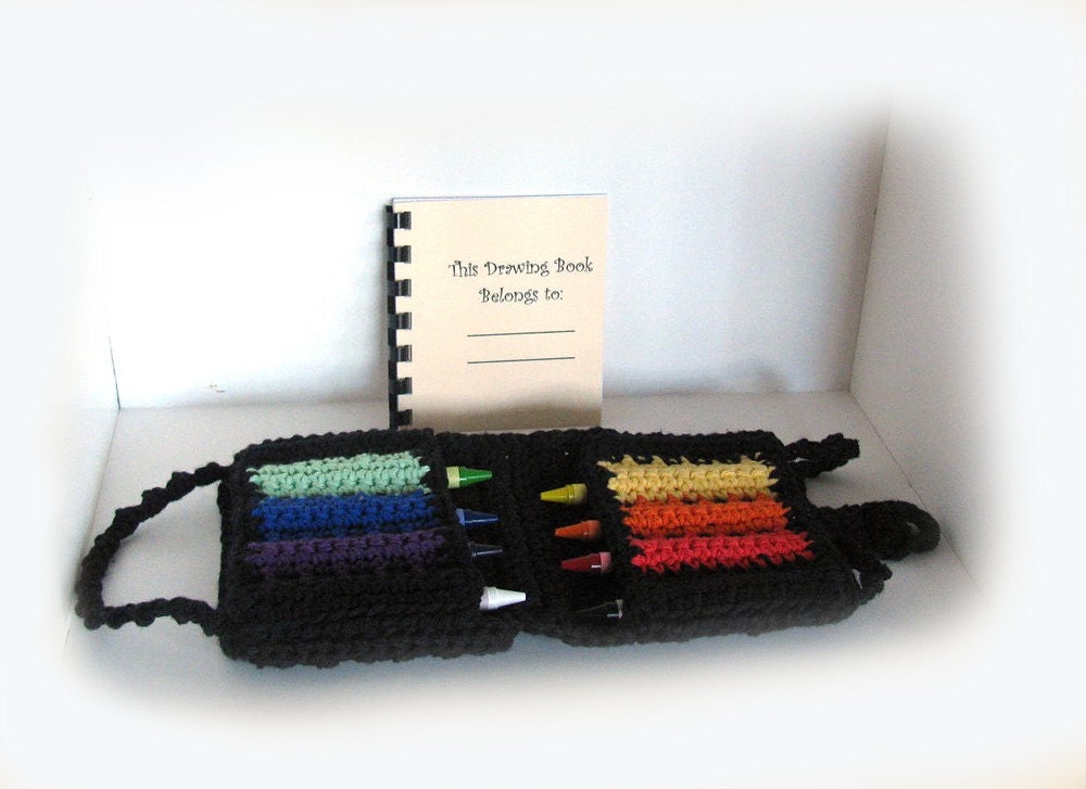 Child's Crayon Caddy with Handles