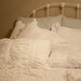 Ruched Cotton Pillow Sham