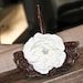 Vintage flower girl basket, brown wedding basket, white flower wedding basket, flower girl basket