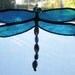 Blue Dragonfly Suncatcher Stained Glass
