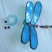 Blue Dragonfly Suncatcher Stained Glass