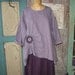 linen top ruched with rose