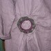 linen top ruched with rose