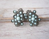 Turquoise and Silver Earrings