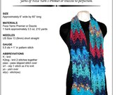Hand Knitting Pattern Lacy Premier Dazzle Scarf Knitting Pattern pdf