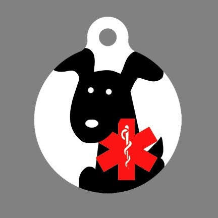 Medical Id Tag - Dog Medical Alert Pet Tag, ID Tag, Child ID Tag, Dog ID Tag