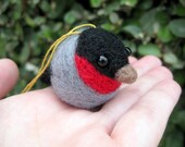 Bird Ornament - Needle Felted Animal - Soft Sculpture - MADE TO ORDER