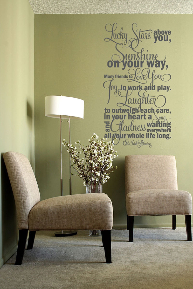 Vinyl Wall Decal Sticker Art - Lucky Stars Above You