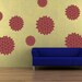 Vinyl Wall Decal Sticker Art -Whimsical Mums