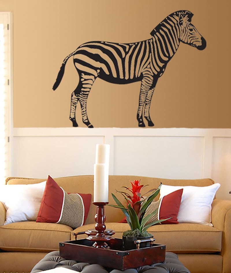 Vinyl Wall Decal Sticker Art - Zebra